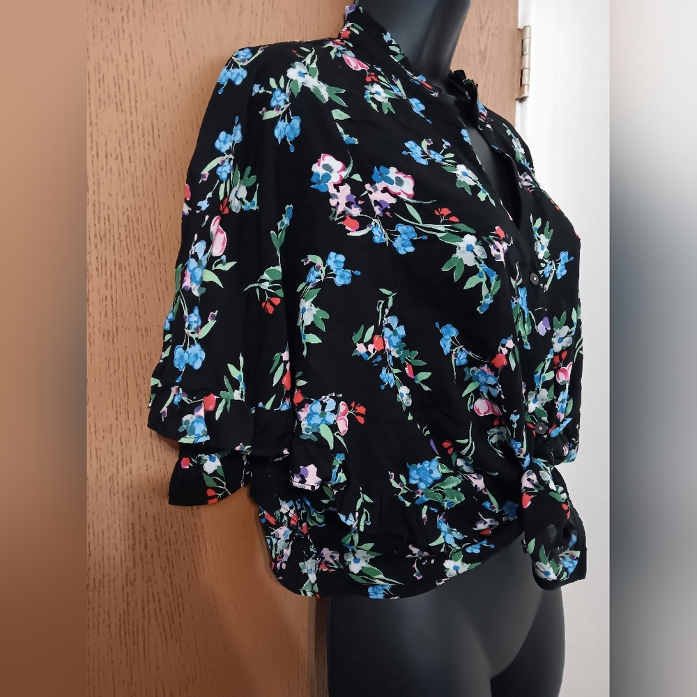 Anthropologie Maeve Aveiro Flutter-sleeved Buttondown size XS - Picture 10 of 11